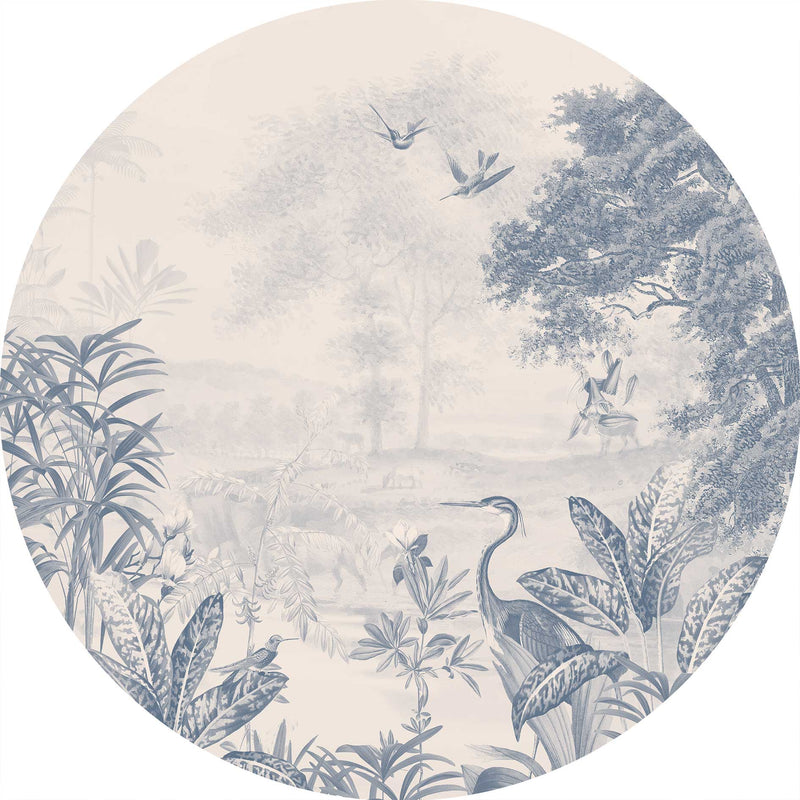 Round wall sticker - Scenic Landscape