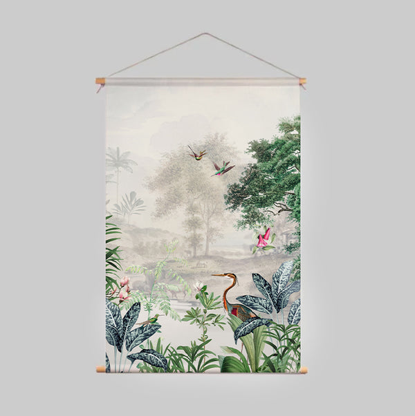 Textile Poster - SCENIC LANDSCAPE Off White