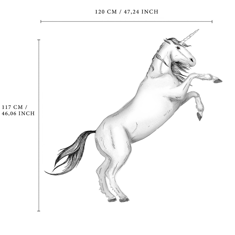 Separate Wall Sticker - Unicorn large