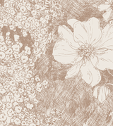 Papier peint en rouleau - Amelia Flower beige