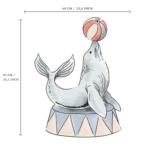 Separate Wall Sticker - Sea lion