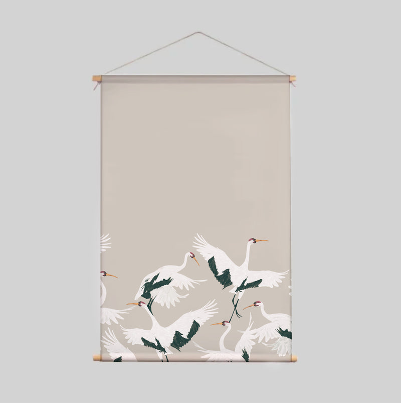 Textiel poster - Stork Nude