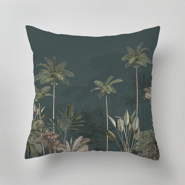 Indoor Pillow - TROPICAL WILDERNESS - dark