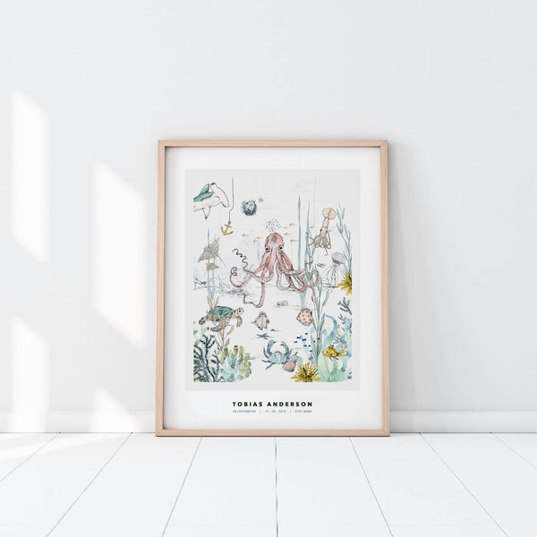 Affiche Personnalisée - Monde Sous-Marin