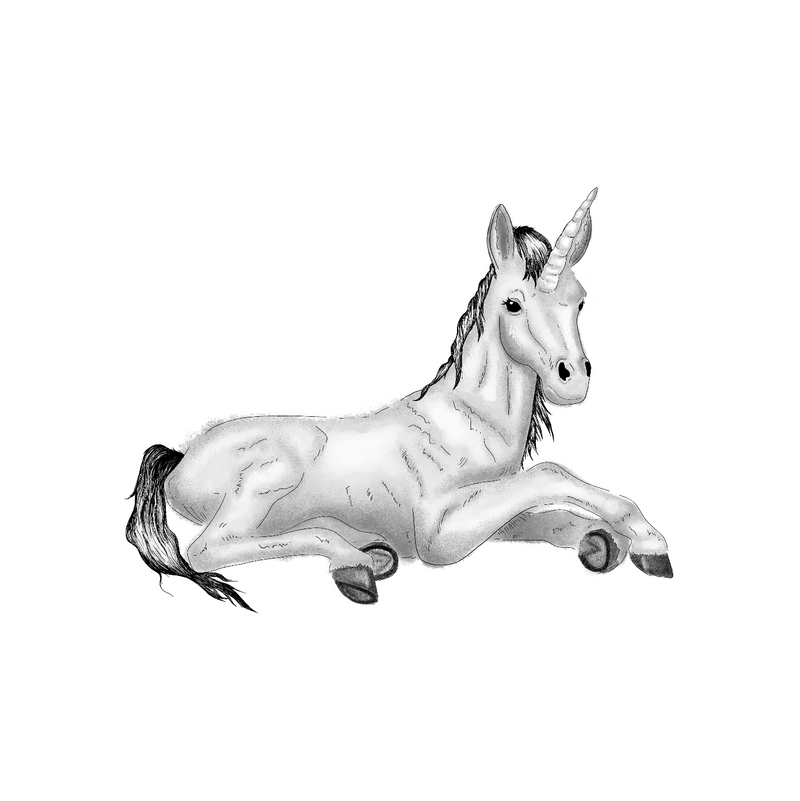 Separate Wall Sticker - Unicorn small