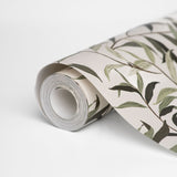 Papel pintado en rollo - Lola Hojas verde