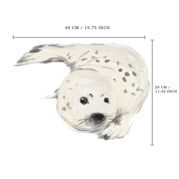 Losse wandsticker - Zeehond