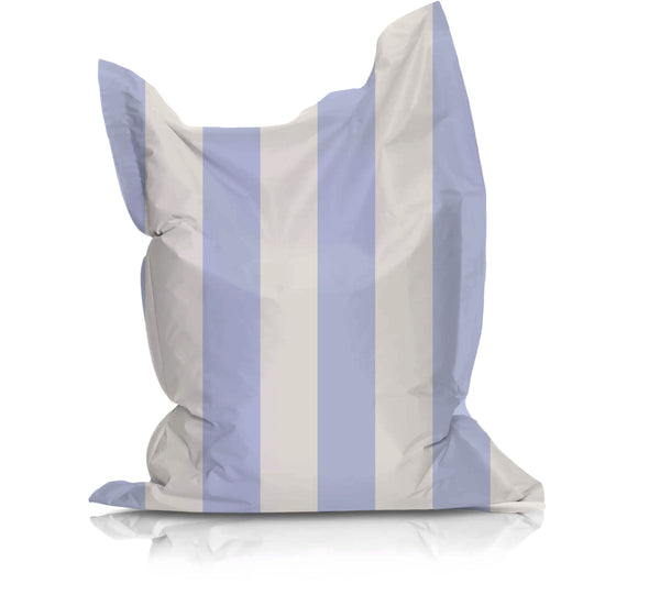 Beanbag - Adeline Stripe White / Light Blue