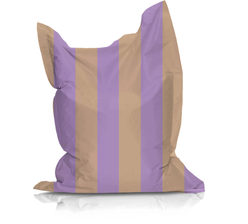 Beanbag - Adeline Stripe Beige / Lilac