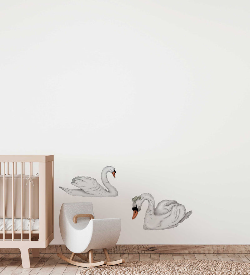 Separate Wall Sticker - Swans