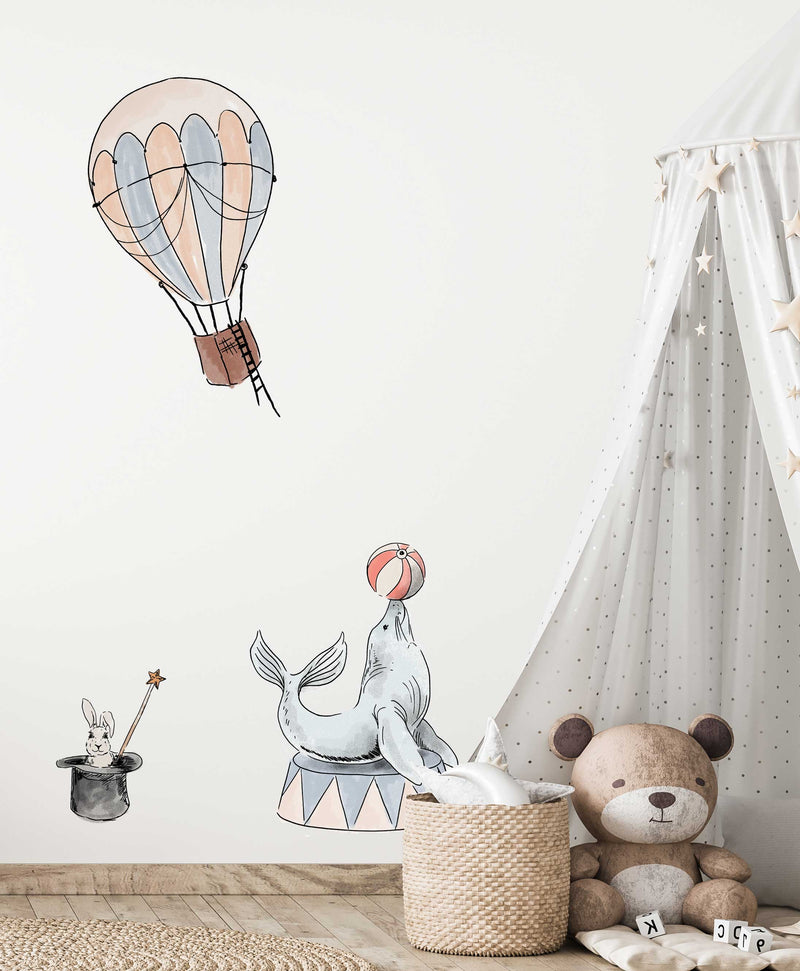 Separate Wall Sticker - Hot air balloon