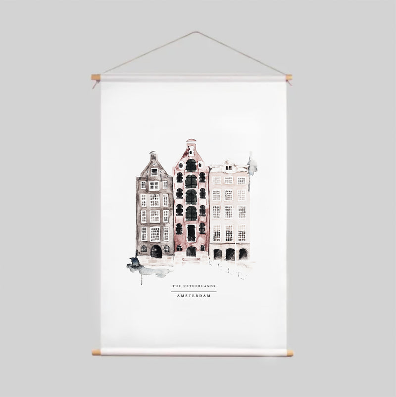 Póster textil - AMSTERDAM