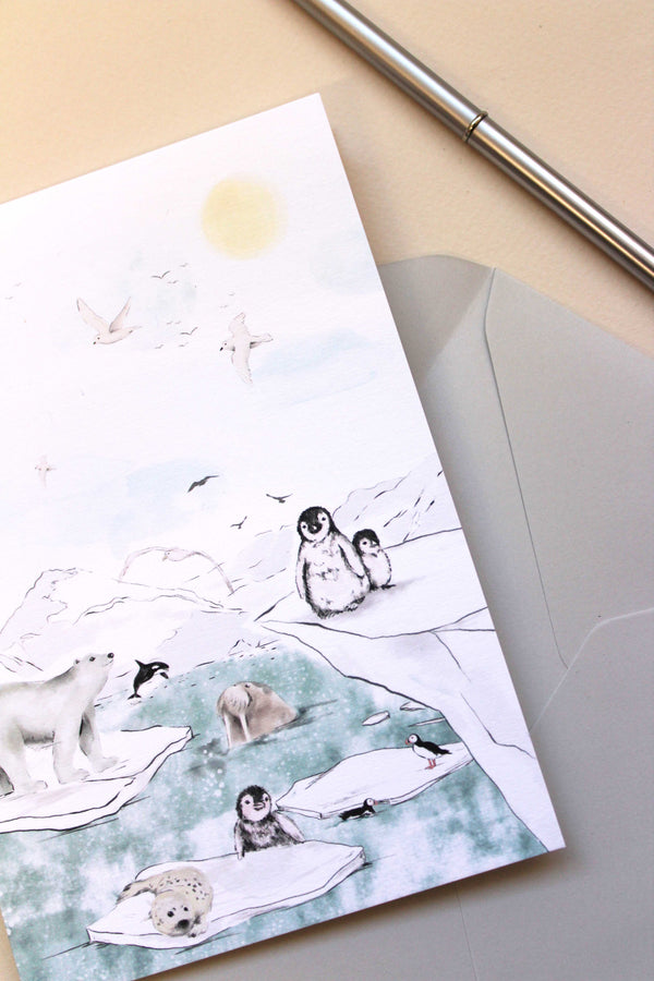 Greeting card - ANTARCTICA