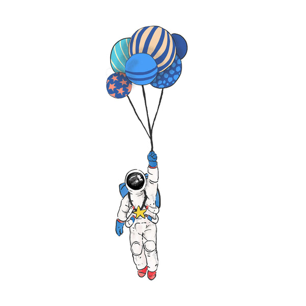 Separater Wandaufkleber – Astronaut