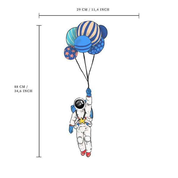 Separater Wandaufkleber – Astronaut