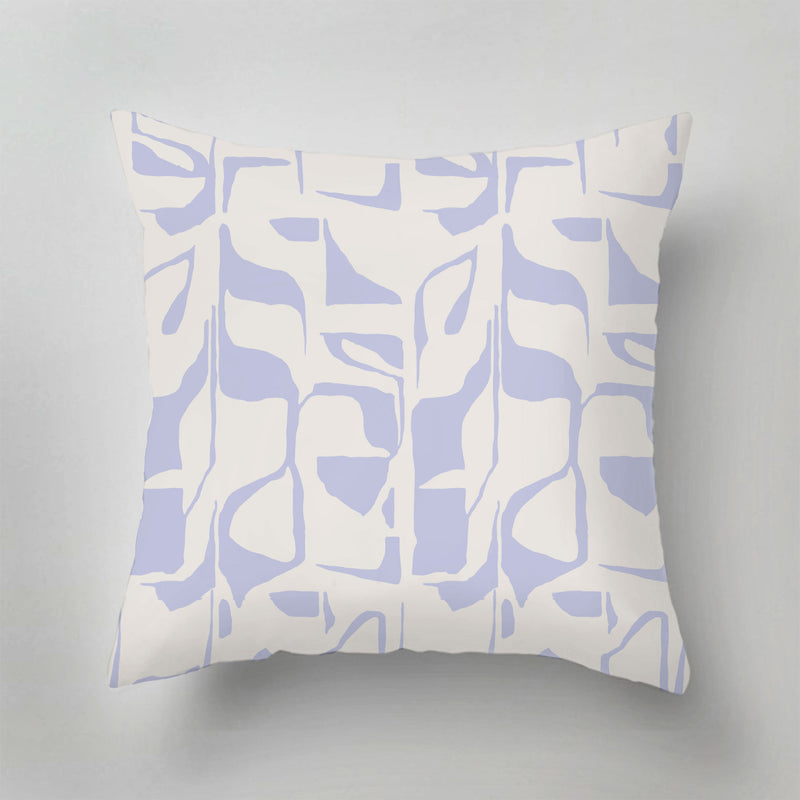 Outdoor Pillow - Aurora Blocks Light Blue