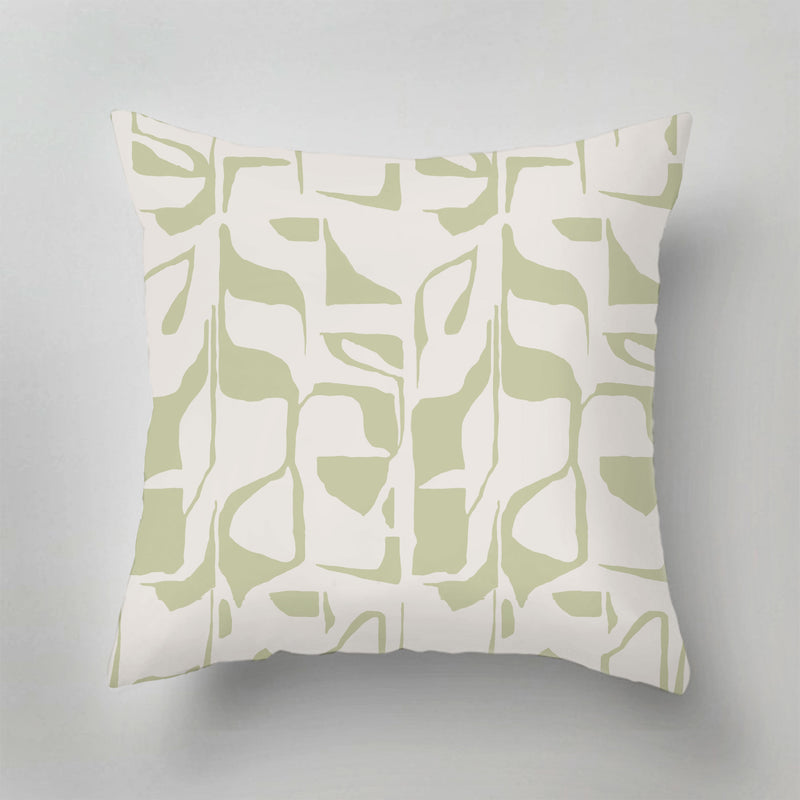 Indoor Pillow - Aurora Blocks Green