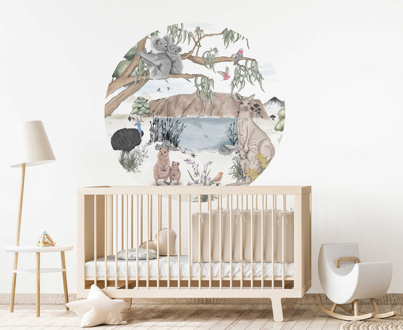 Round wall sticker - Australia