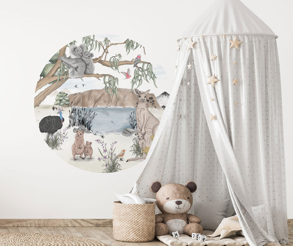 Round wall sticker - Australia