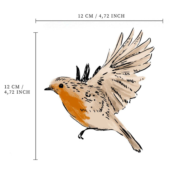 Separater Wandaufkleber – Vogel