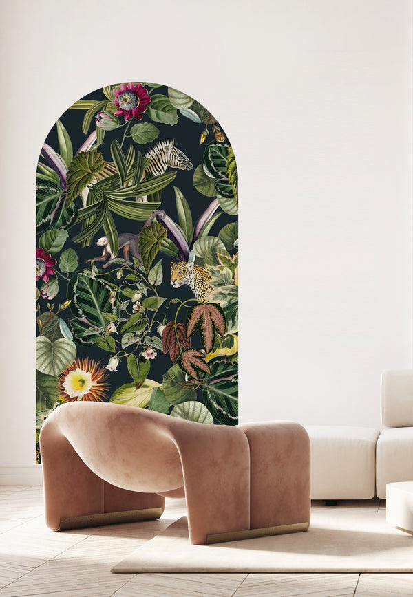 Zelfklevende behang boog - Bold Botanics