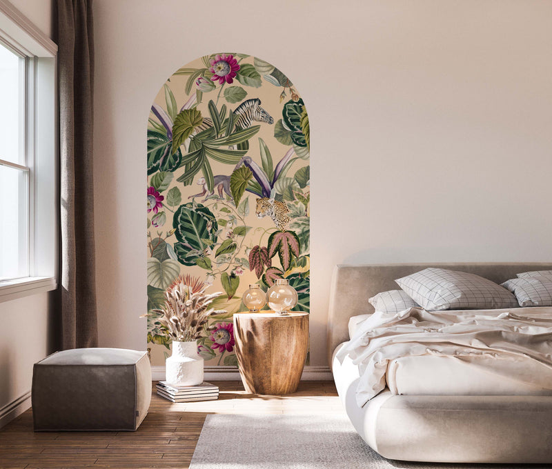 Zelfklevende behang boog - Bold Botanics