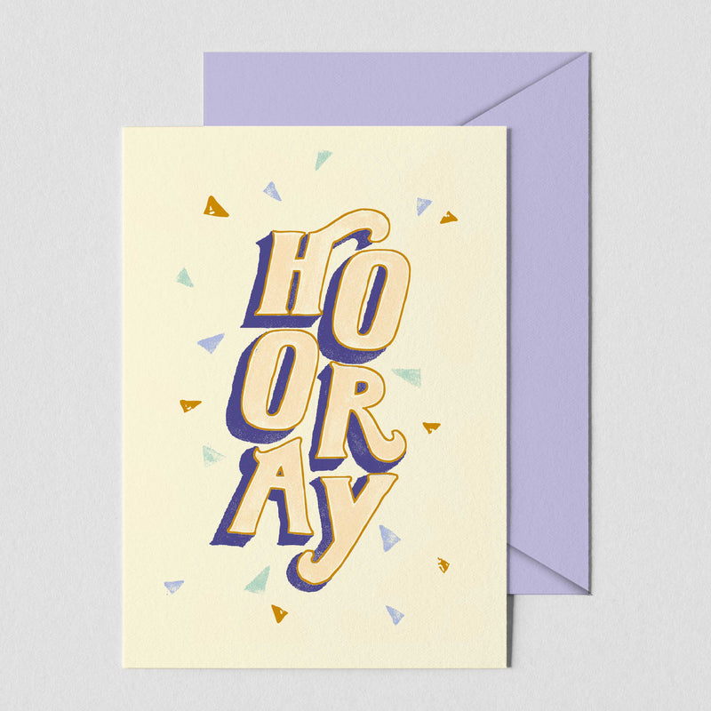 Greeting card - HOORAY