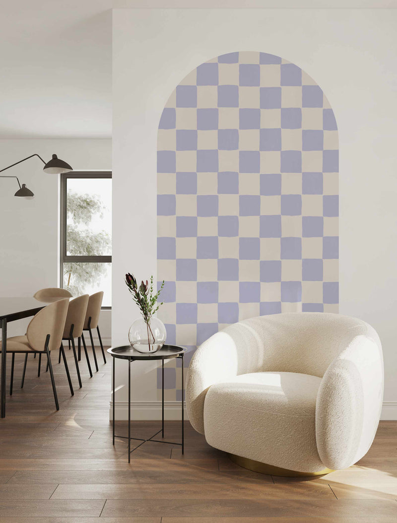 Peel and Stick Arch Behang Decal - Check Mate