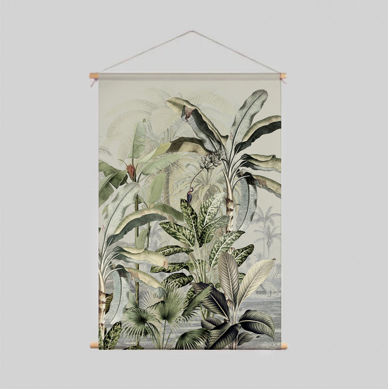 Textilposter - DREAMY JUNGLE GREEN