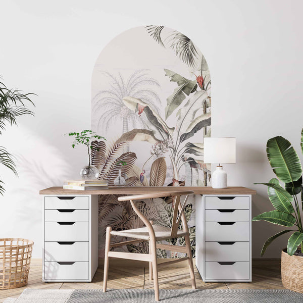 Peel and stick Arch Wallpaper Decal - Dreamy Jungle