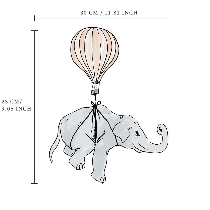 Separater Wandaufkleber – Elefant