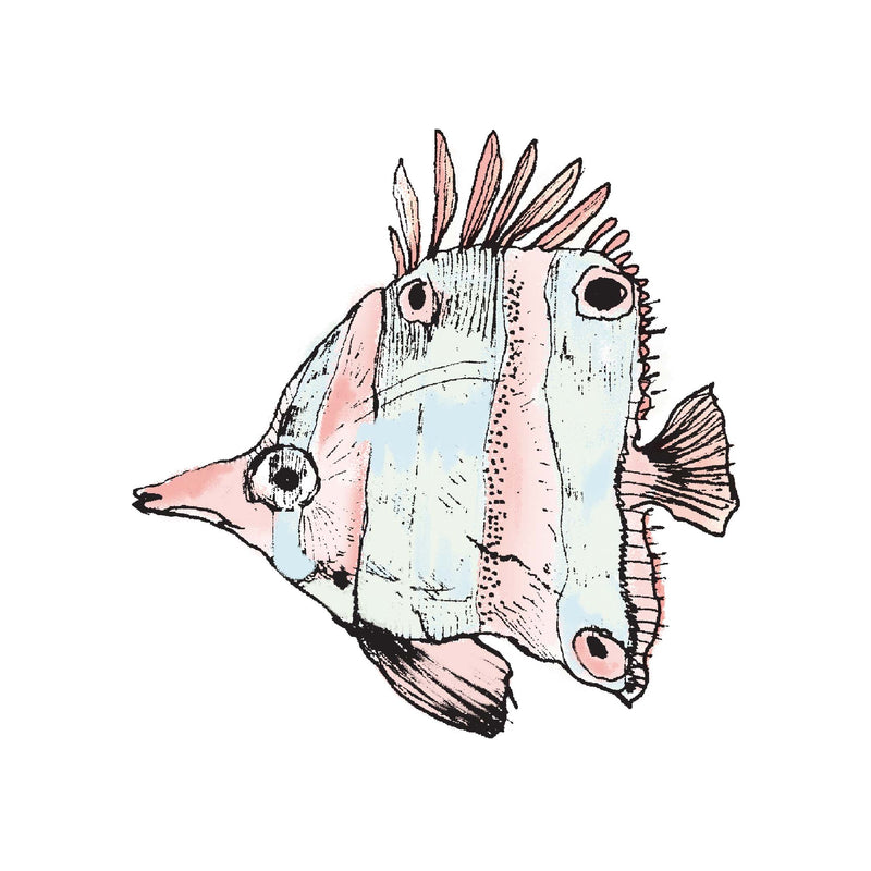 Separater Wandaufkleber - Fisch