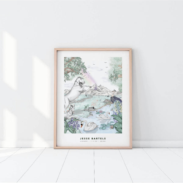 Personalized Poster - Enchanted Unicorns