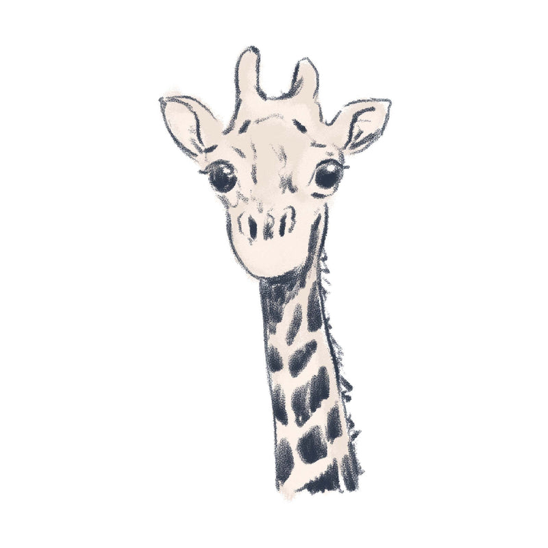 Losse wandsticker - Miami Giraffe