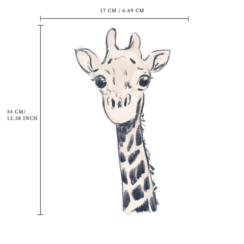 Losse wandsticker - Miami Giraffe