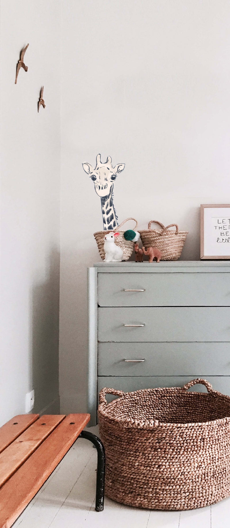 Separate Wall Sticker - Miami Giraffe