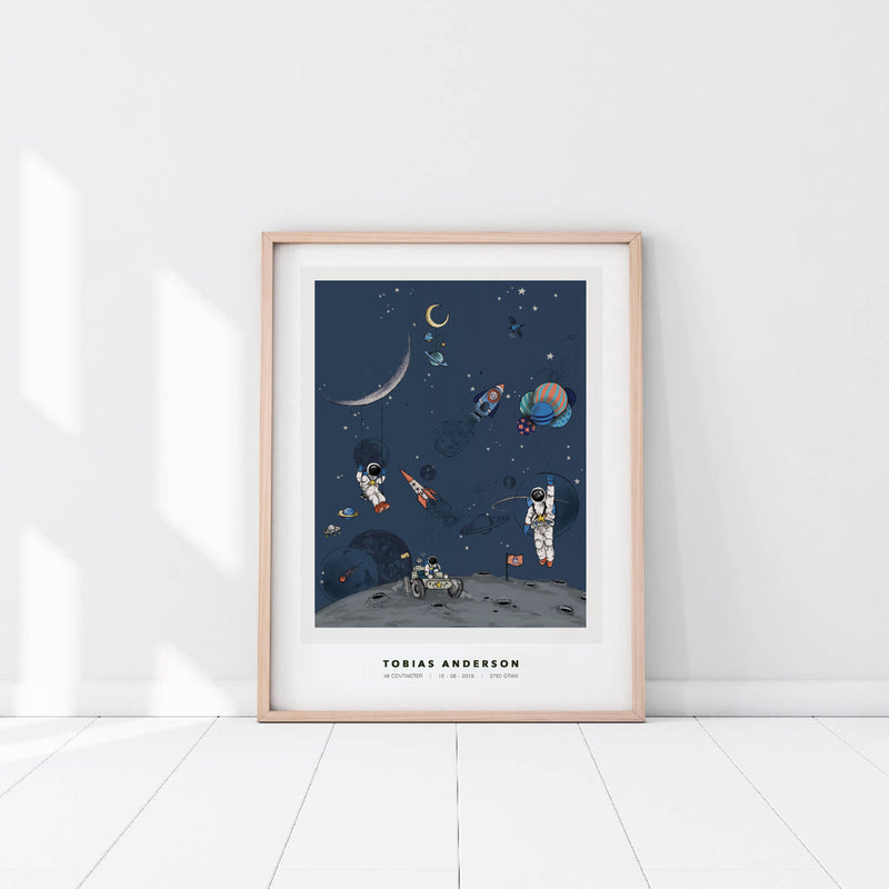 Personalized Poster - Into the Galaxy dark