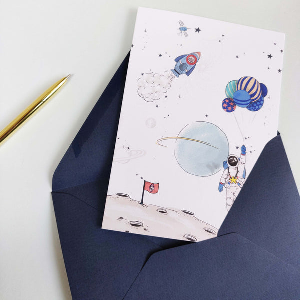 Greeting card - INTO THE GALAXY