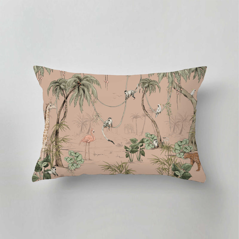 Oreiller d'intérieur - JUNGLE JAZZ blush poussiéreux