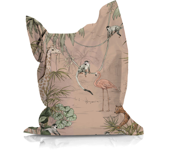 Pouf - JUNGLE JAZZ blush poussiéreux