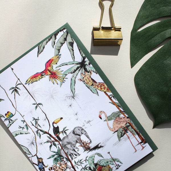 Greeting card - JUNGLE TONAL