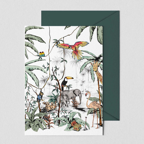 Greeting card - JUNGLE TONAL