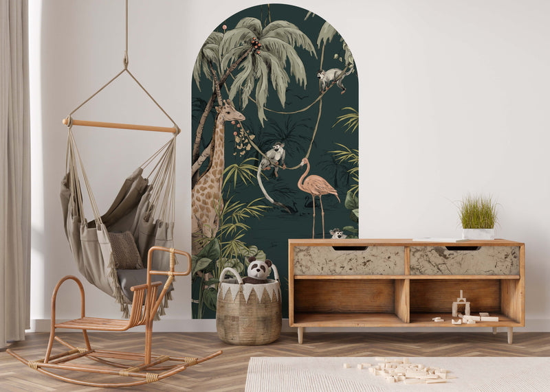Behang Tijger Jungle voor de kinderkamer in diverse kleuren Behang Tijger Jungle voor de kinderkamer in diverse kleuren