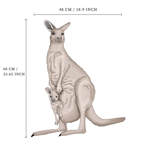 Separater Wandaufkleber – Känguru