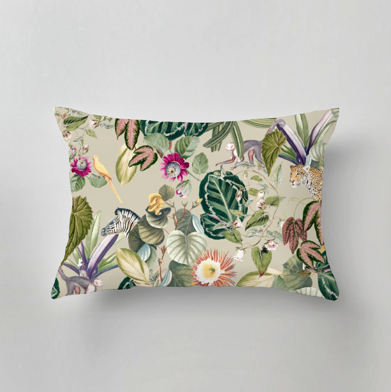 Outdoor Pillow - BOLD BOTANICS - green