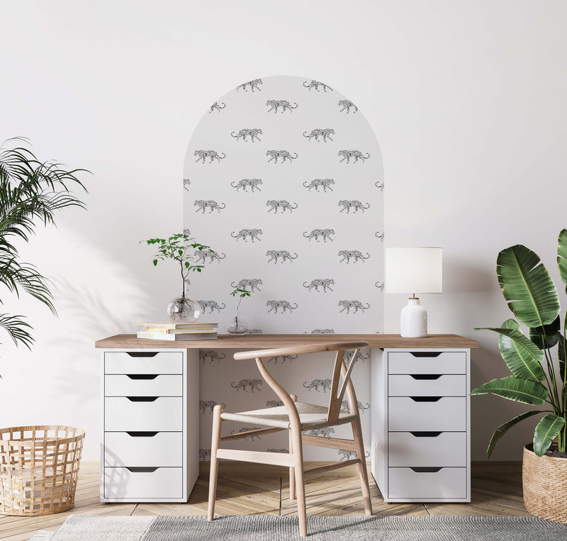 Zelfklevende behang boog - Leopard
