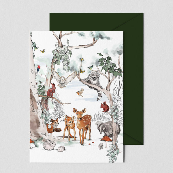 Greeting card - MAGICAL FOREST
