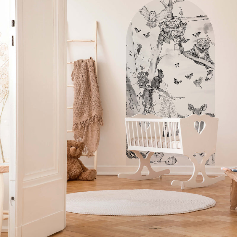 Peel and Stick Arch Behang Decal - Magical Forest