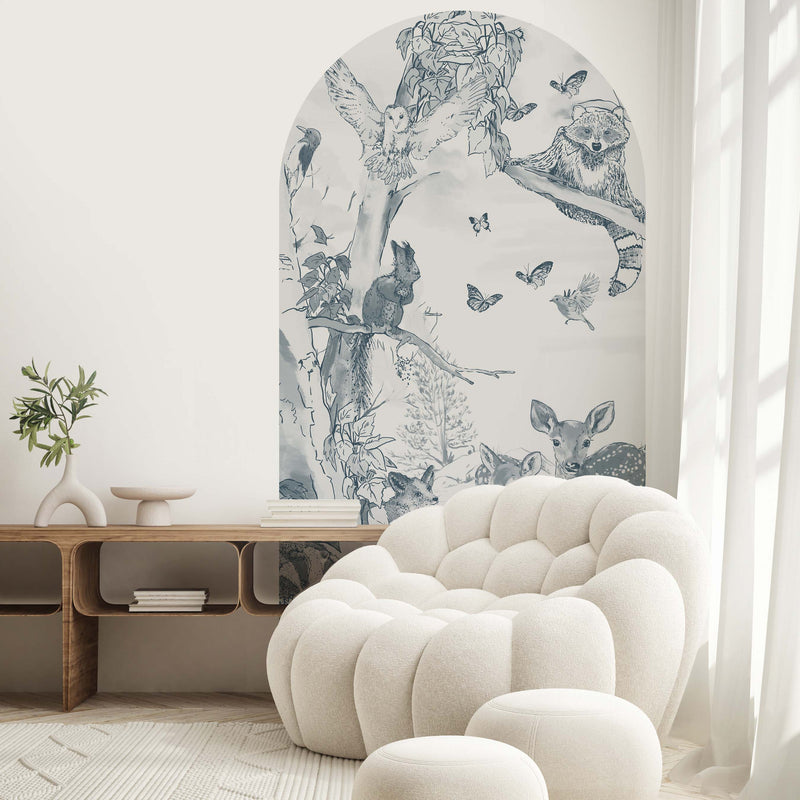 Peel and Stick Arch Behang Decal - Magical Forest