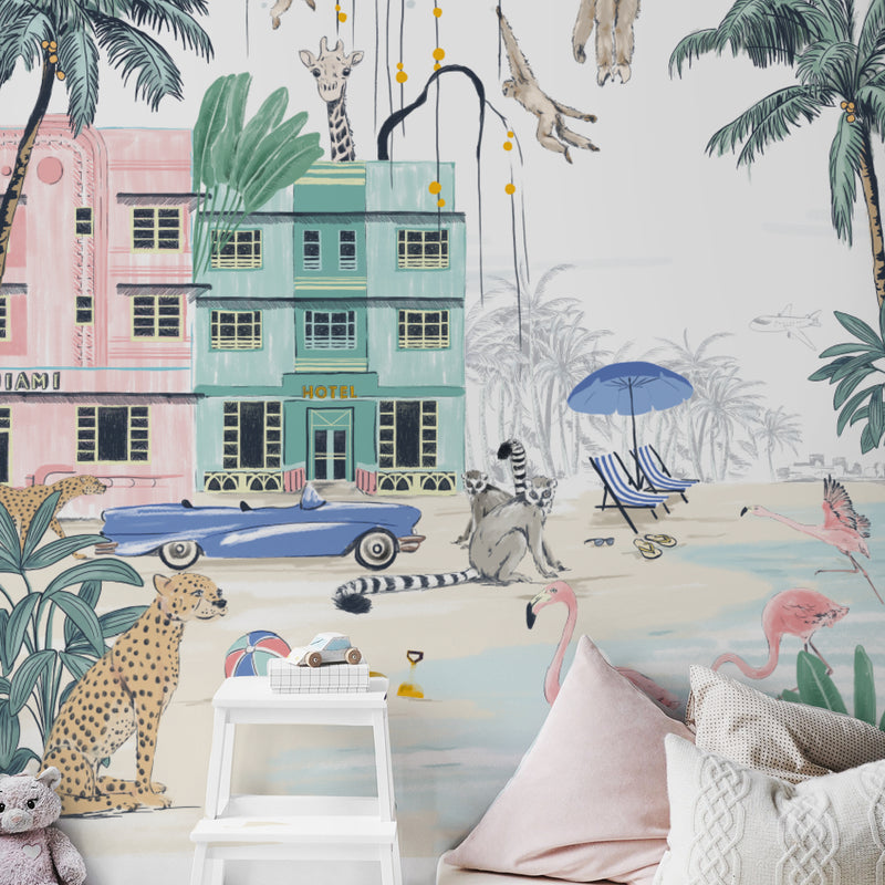 Jungle Wallpaper - Miami Beach